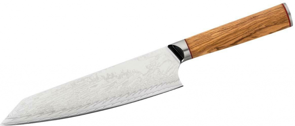 Herbertz Chef Damast Olive šéfkuchařský nůž dřevo 20 cm