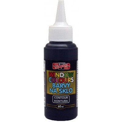 Barva na sklo KOH-I-NOOR 60 ml černá – Zboží Dáma