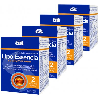 GS Lipo Essencia se silymarinem 4 x 60 kapslí – Hledejceny.cz