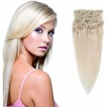 Girlshow Clip in vlasy 45 cm lidské Remy, 70 g odstín 60 (platinová blond) – Hledejceny.cz