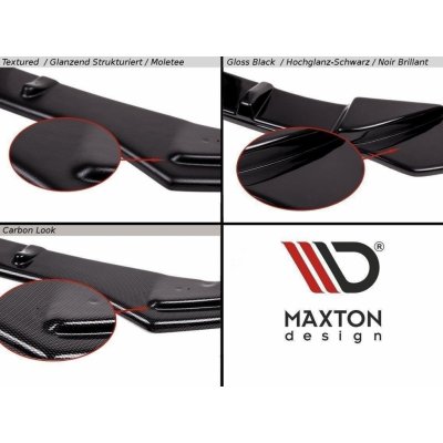 Maxton Design spoiler pod přední nárazník pro Škoda Yeti, černý lesklý plast ABS, facelift, r.v. 2013- – Zboží Mobilmania