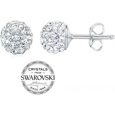 Silvego náušnice kuličky Swarovski Crystals čiré B36071w od 1 189 Kč -  Heureka.cz