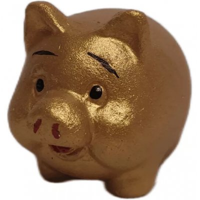 Prima-obchod Zlaté prasátko pro štěstí pokladnička barva zlatá – Sleviste.cz