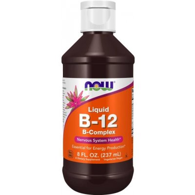Now Foods Vitamin B-12 Complex Liquid kapky 237 ml – Hledejceny.cz