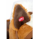 Small Foot houpací koník s opěrkou hnědý – Zboží Dáma