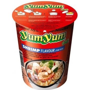 YumYum Instantní nudlová polévka s krevetovou příchutí 70 g v kelímku