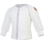 Little Angel Dětský kabátek podšitý wafle Outlast natur/bílá – Zboží Dáma