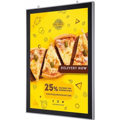 Jansen Display Oboustranný světelný magnetický rám B0 1000 x 1400 mm – Zboží Mobilmania