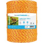 Lanko pro elektrický ohradník, průměr 2 mm, žluto-oranž, 500 m – Hledejceny.cz