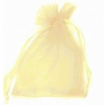 Dárkový sáček organza 7,5x10cm krémový (pytlík z organzy - krémová) – Zboží Živě