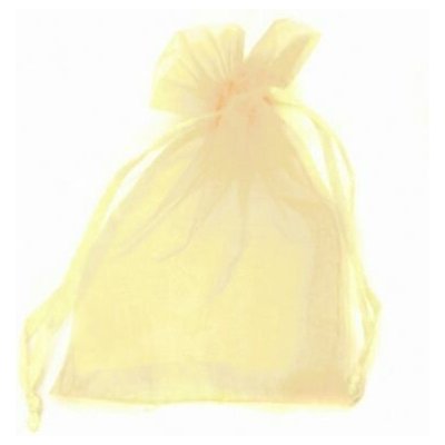 Dárkový sáček organza 7,5x10cm krémový (pytlík z organzy - krémová) – Zboží Živě