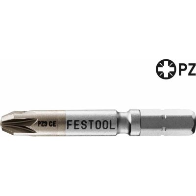 Šroubovací BIT pro aku šroubováky Festool s rozhraním FastFix (Festool Bit PZ 3-50 CENTRO/2) - křížový PZ 3, 50mm, 2ks, kód: 205072 – Zboží Mobilmania