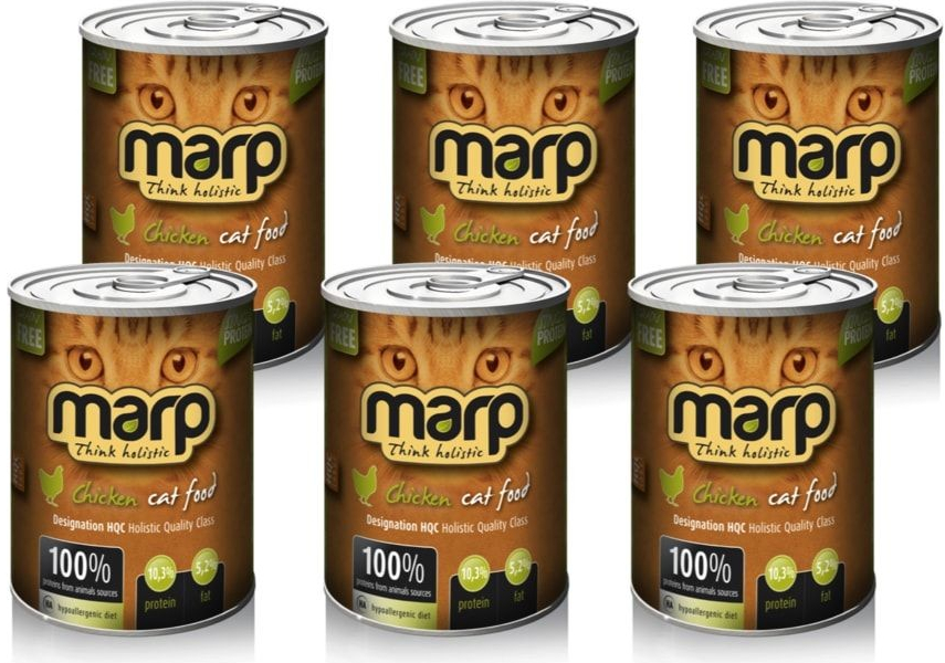 Marp Holistic Chicken pro kočky s kuřecím 6 x 400 g