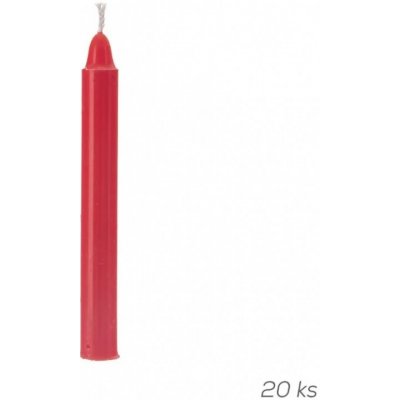 Home Styling Collection Parafínové stolní svíčky, 10 cm, červené – Zboží Dáma