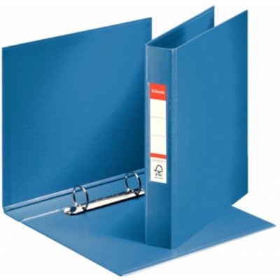 Esselte Pořadač plastový dvoukroužkový A5, 3,5 cm, modrý – Zboží Mobilmania