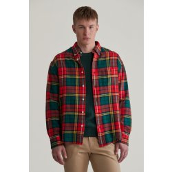 Gant košile rel twil tartan shirt bright red