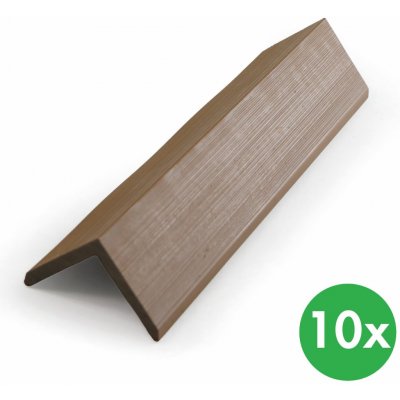 B2B Partner Ukončovací lišty k WPC terasovým prknům koextrudované 50 x 2850 mm teak 10 ks – Hledejceny.cz