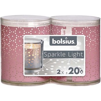 Bolsius Sparkle Light Lace 52x65mm 2 ks