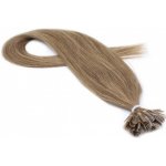 50cm 100% lidské vlasy pro metodu keratin 0,5g/pramen světle hnědá – Sleviste.cz