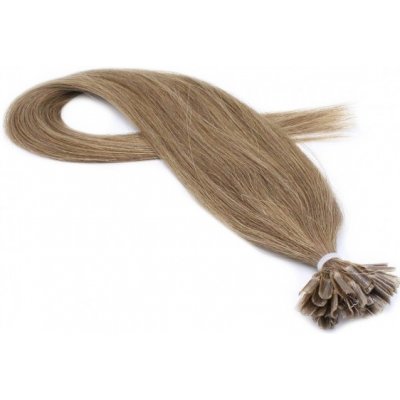 50cm 100% lidské vlasy pro metodu keratin 0,5g/pramen světle hnědá – Sleviste.cz