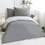 Xpose bavlna povlečení Renforcé EVITA Duo tmavě šedé světle šedé 2x140x200 2x70x90 – Zboží Dáma
