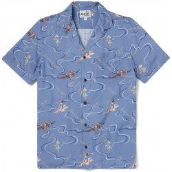 Reyn Spooner South Seas Camp shirt Infinity blue