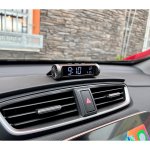 Digitální hodiny, teploměr, solární napájení, zobrazení rychlosti s APP | Zboží Auto