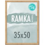 Rámeček na fotku hnědý dřevěný 35x50 cm – Zboží Živě