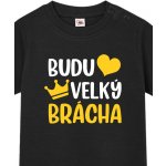 Tričko pro miminka Budu velký brácha Černá Canvas Dětské tričko pro nejmenší Bezvatriko.cz – Hledejceny.cz