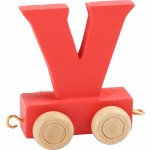 Small Foot Dřevěný vláček barevná abeceda písmeno V – Zboží Dáma