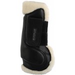 ACAVALLO Kamaše přední s beránkem Eco leather Eco wool ČERNÁ – Zboží Dáma