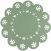 Altom Prostírání Snowflake zelená pr. 38 cm 4 ks