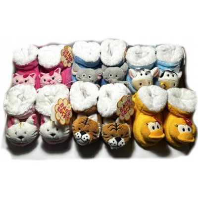 Bačkůrky, papučky nad kotník dětské pohádkové 3d sada 6 párů – Sleviste.cz