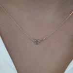 OLIVIE Stříbrný rhodiovaný řetízek 2600 – Zboží Dáma