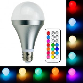Light LED žárovka WW2706 E27 6W RGB + teplá bílá