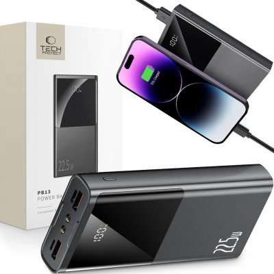 TECH-PROTECT PB13-22.5W 20000mAh šedá – Sleviste.cz