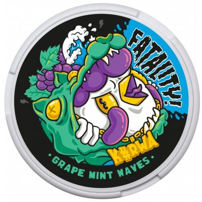 KURWA FATALITY Nikotinové sáčky Grape Mint Waves 46,9 mg/g 20 sáčků