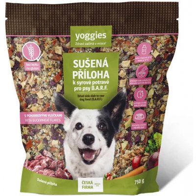 Yoggies sušená příloha k syrové potravě pro psy B.A.R.F. s pohankovými vločkami 750 g – Sleviste.cz