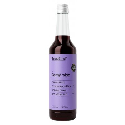 Sirupárna Domácí Černý Rybíz Sirup 500 ml – Zboží Mobilmania