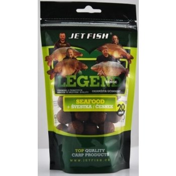 Jet Fish boilies Legend Range 1kg 24mm Seafood + švestka / česnek