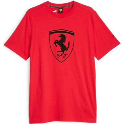 Puma Ferrari Race tonal Big Shield Tee 620951-02 Červená – Zboží Mobilmania