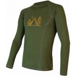 Sensor Merino DF pánské triko dl.rukáv safari green – Hledejceny.cz
