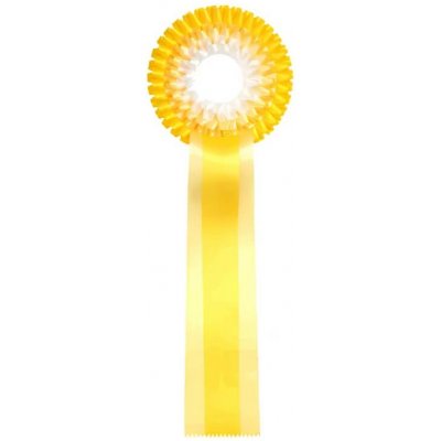 Kokarda třířadá žlutá – Hledejceny.cz