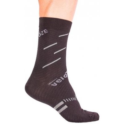 Velotoze ponožky černá/šedá
