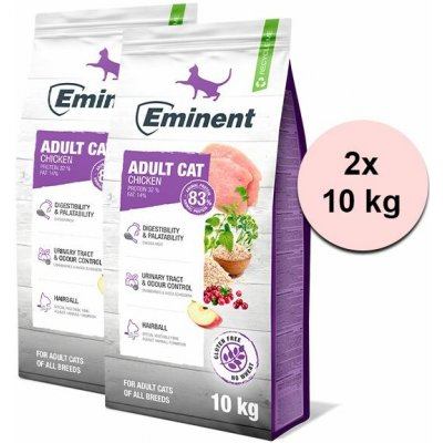 Eminent Adult Cat High Premium Chicken 2 x 10 kg – Hledejceny.cz