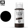 Akrylová a olejová barva Vallejo Textile Color Opaque Black 60ml 40069