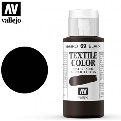 Vallejo Textile Color Opaque Black 60ml 40069 – Zboží Mobilmania