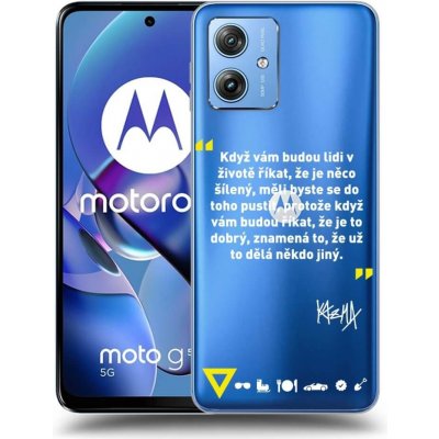 Picasee silikonové Motorola Moto G54 5G - Kazma - MĚLI BYSTE SE DO TOHO PUSTIT čiré – Sleviste.cz