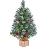 Umělý vánoční stromeček 411382 green 3ft s LED světlem A YAHEETECH – Zboží Mobilmania