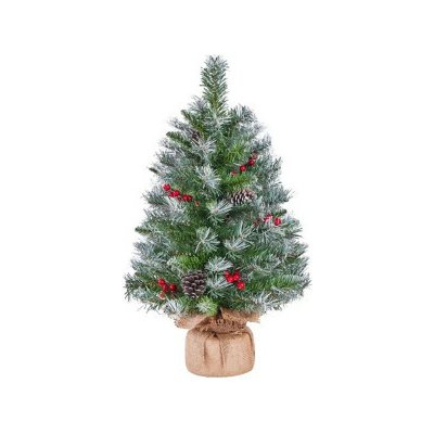 Umělý vánoční stromeček 411382 green 3ft s LED světlem A YAHEETECH – Zboží Mobilmania